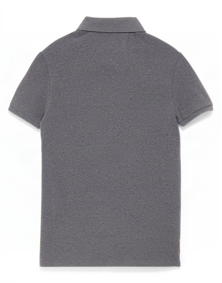 Superdry muška klasična polo majica od srednje plavog flekastog pamuka