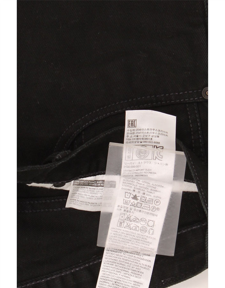 Levi's muške Bootcut traperice W34 L30 crni pamuk
