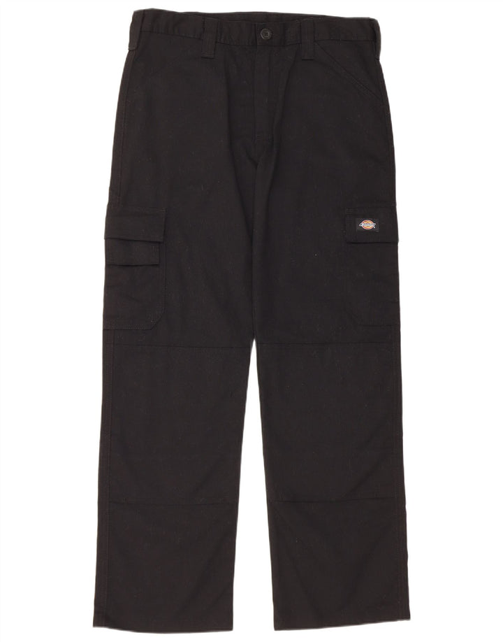 Dickies muške ravne kargo hlače W32 L30 crni poliester