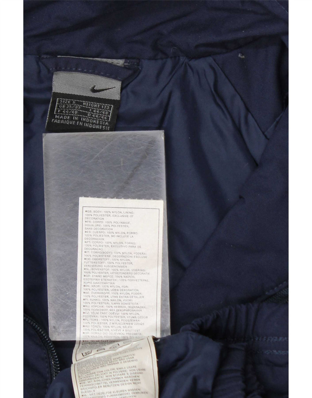 Nike muška bomber jakna UK 35/37 mala tamnoplava najlonska boja
