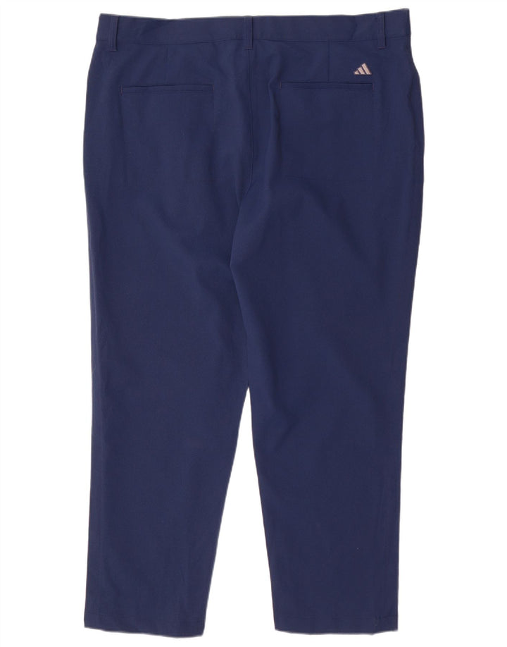 Adidas muške chino hlače s klinovima W38 L28 tamnoplavi poliester