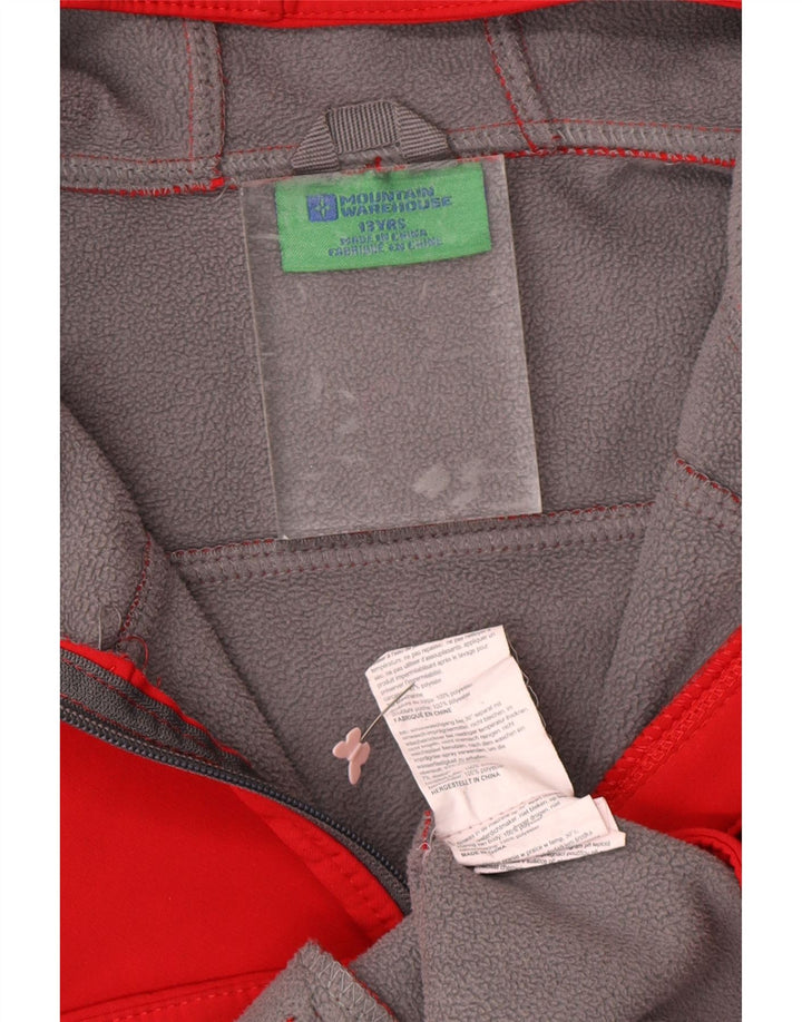 MOUNTAIN WAREHOUSE Vjetrovka s kapuljačom za dječake 12-13 godina crvena