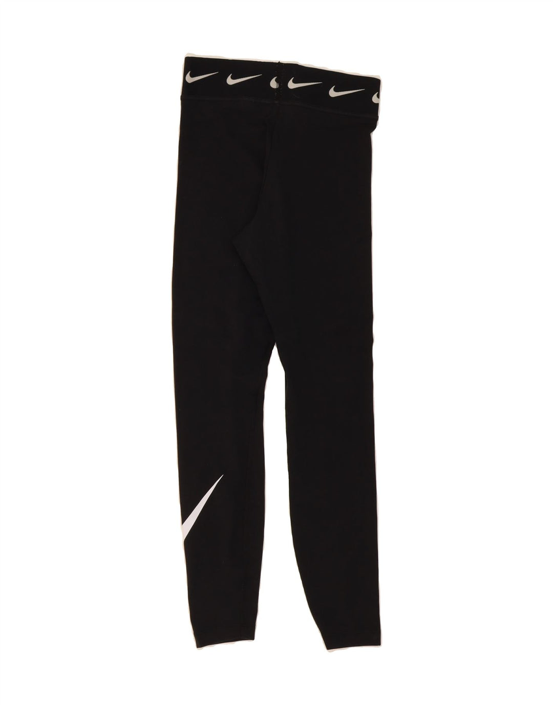 NIKE Womens Graphic Leggings UK 8 Small Black Cotton Vintage Nike and Second-Hand Nike from Messina Hembry 