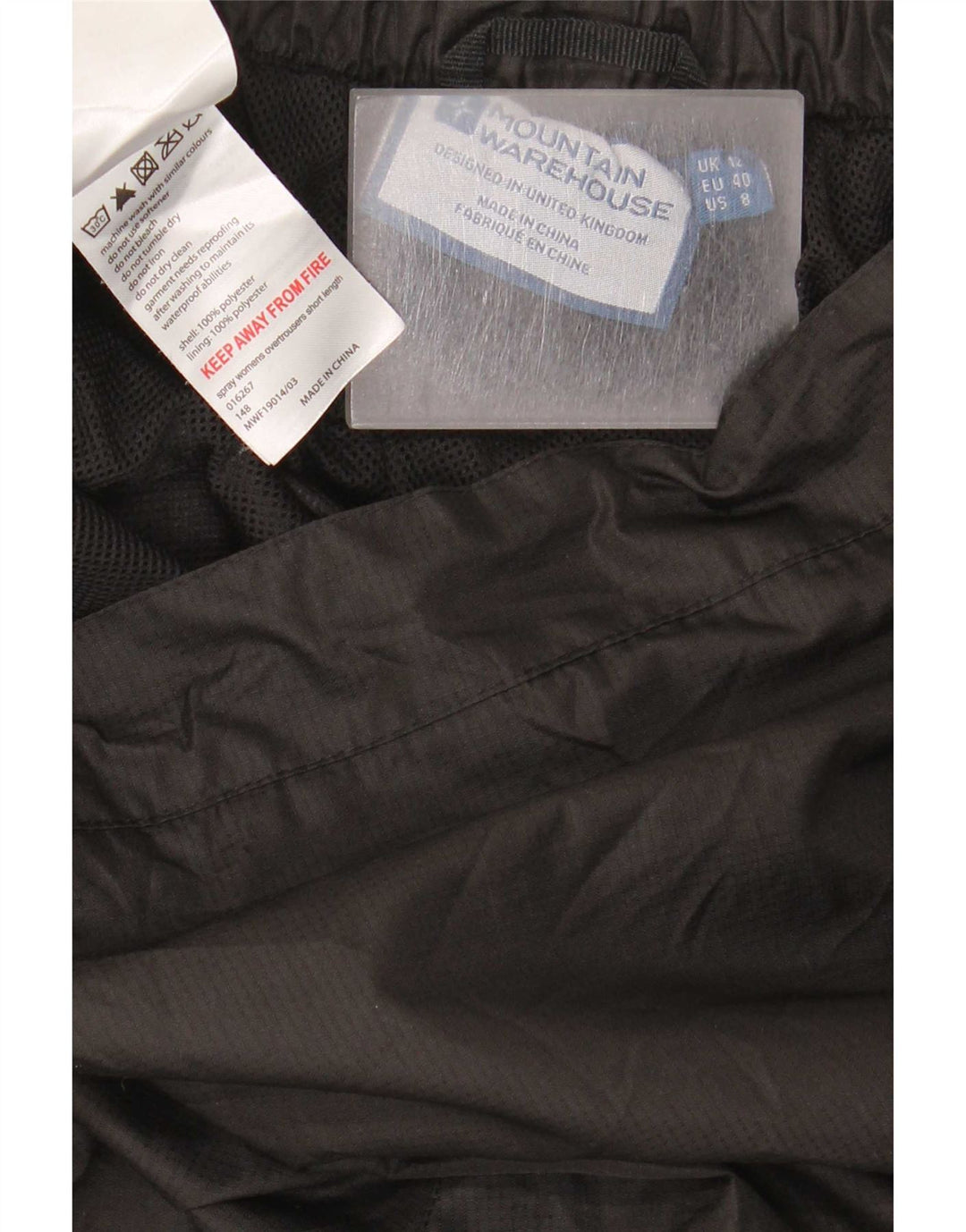 Mountain Warehouse Ženske vodootporne hlače UK 12 srednje W32 L29 crne