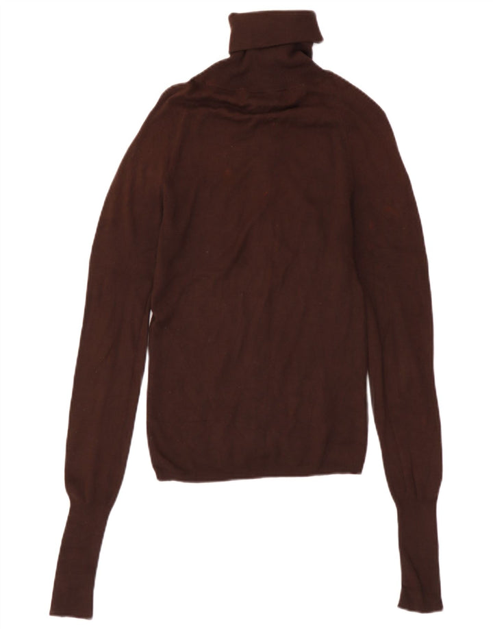 Zara ženski kardigan pulover UK 8 Small Brown Rayon