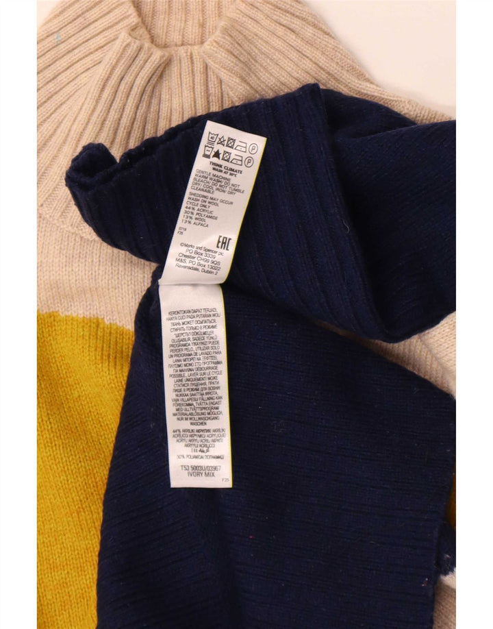 Marks & Spencer ženski džemper s kornjačičastim ovratnikom UK 12 srednje višebojan