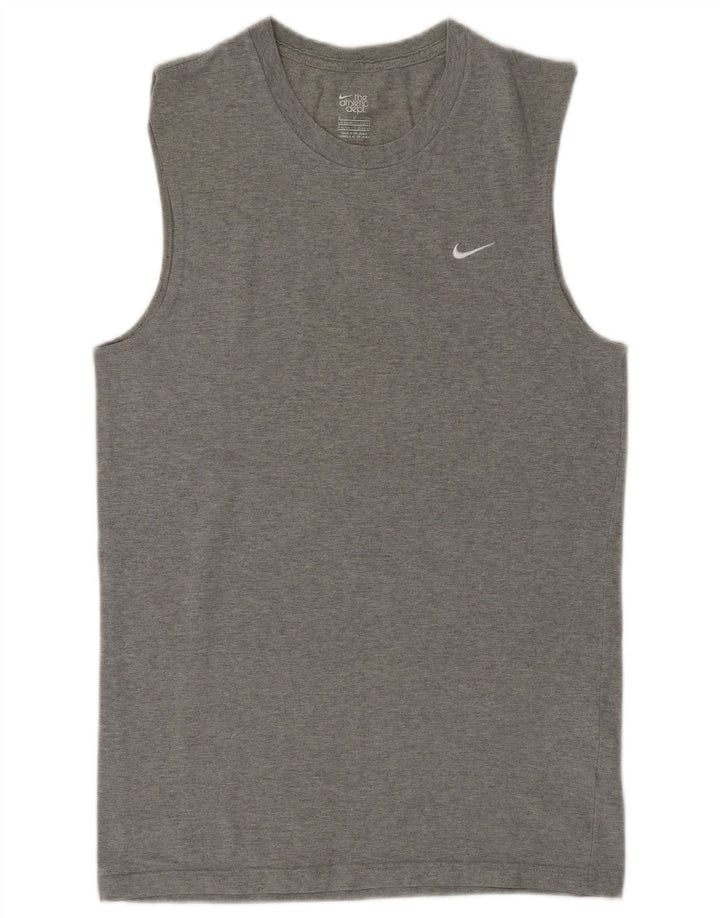 Nike Muški prsluk UK 34/36 Mali sivi pamuk
