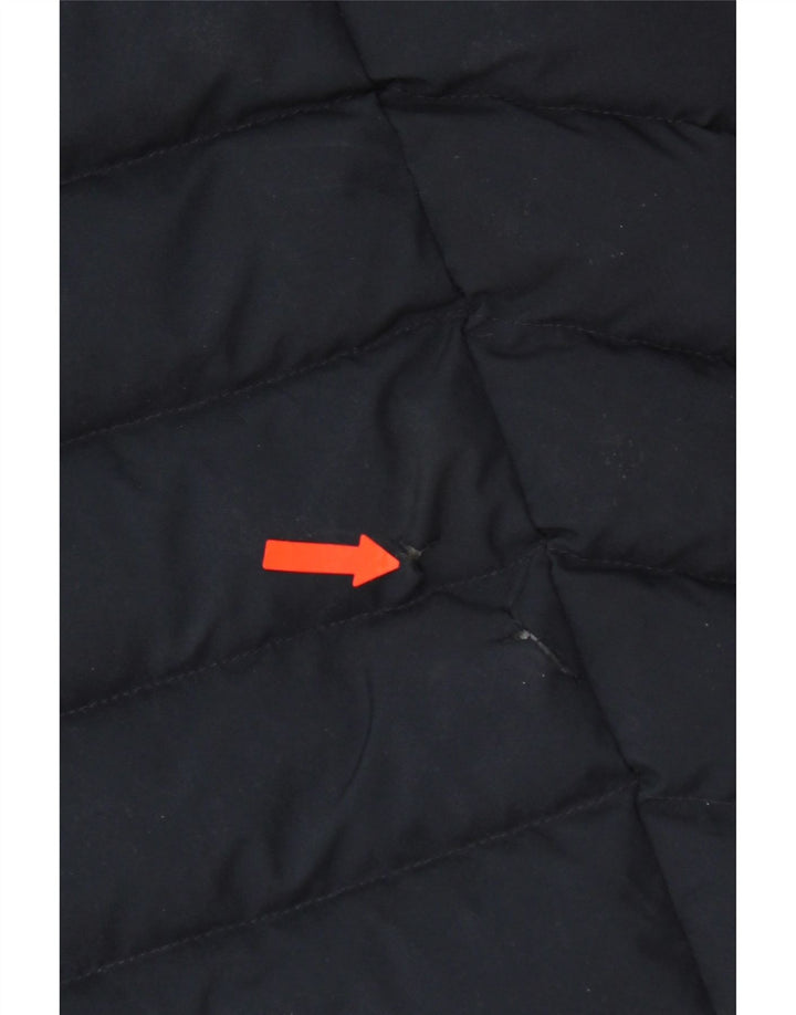 Superdry ženski podstavljeni kaput s kapuljačom UK 10 Mali tamnoplavi poliester