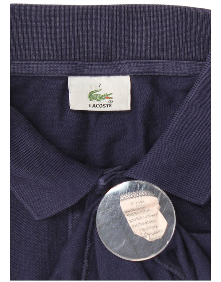 Lacoste muška polo majica dugih rukava veličina 7 2XL tamnoplavi pamuk