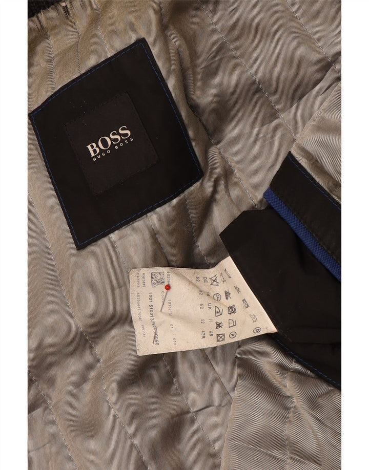 Muški kaput Hugo Boss EU 52 XL siva vuna