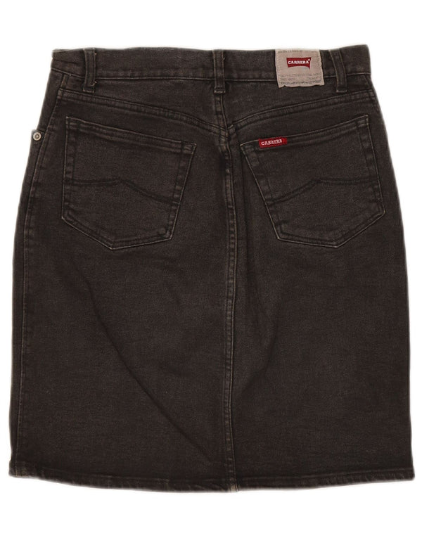 CARRERA Womens Denim Skirt W28 Medium Black Cotton