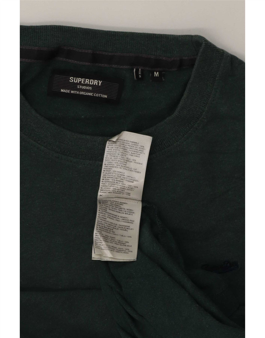 Superdry muška majica kratkih rukava Srednje zeleni pamuk