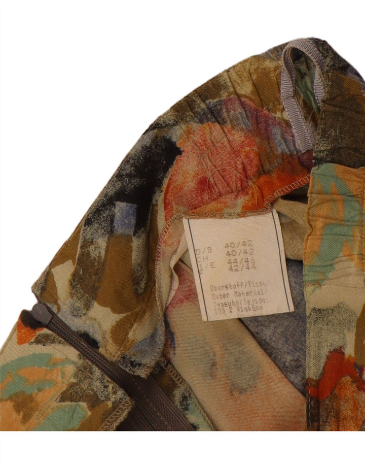 VINTAGE ženska maksi plisirana suknja IT 44/46 Srednja W28 Raznobojna cvjetna