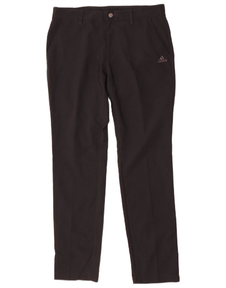Adidas muške uske chino hlače W32 L32 crni poliester