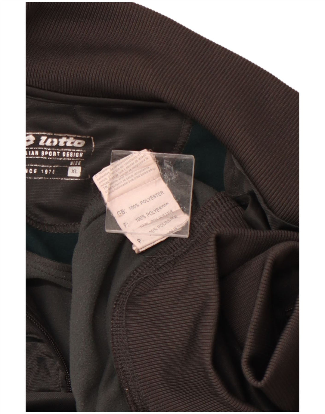 LOTTO muška gornja jakna od trenirke XL sivi poliester u boji