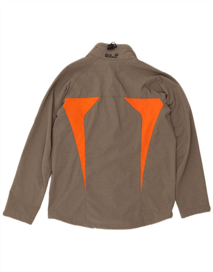 Jack Wolfskin muška bomber jakna s patentnim zatvaračem UK 34 Mali kaki poliamid