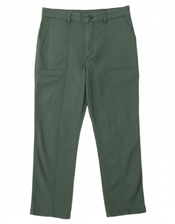 Lee ženske ravne skraćene hlače visokog struka US 10 Large W32 L24 zelene