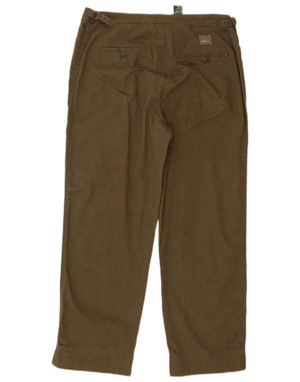 Ralph Lauren Ženske hlače visokog struka US 12 Large W32 L27 kaki pamuk