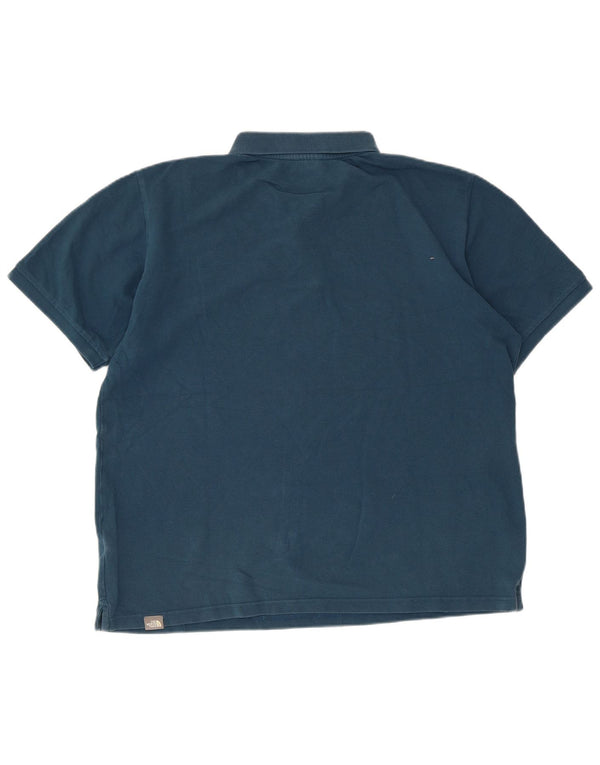 The North Face muška polo majica Large Blue Pamuk