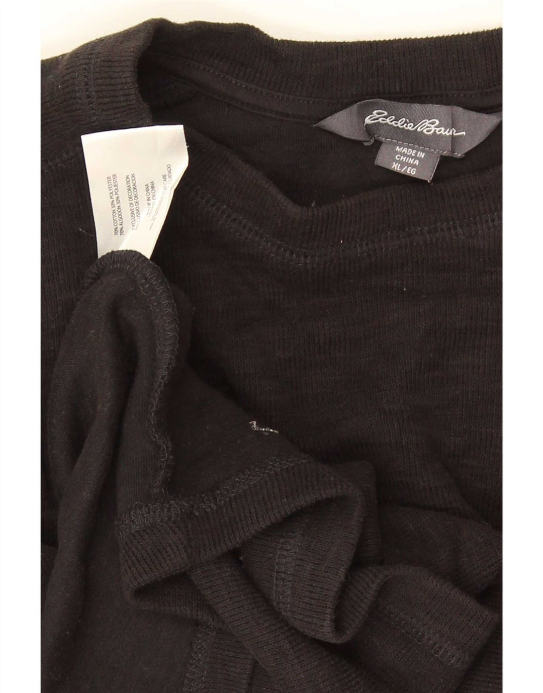 Eddie Bauer muška majica dugih rukava XL crni pamuk