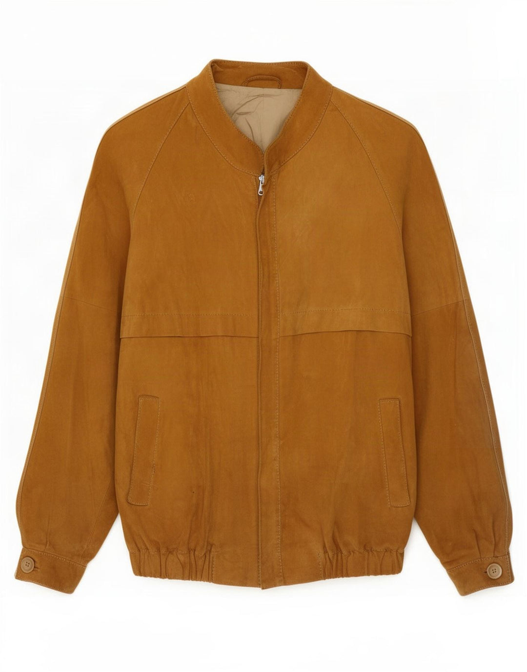 Vintage muška bomber jakna od brušene kože UK 36 Mala bež