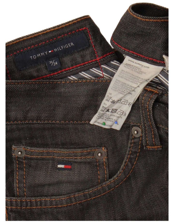 TOMMY HILFIGER Muške ravne traperice W31 L28 Sivi pamuk