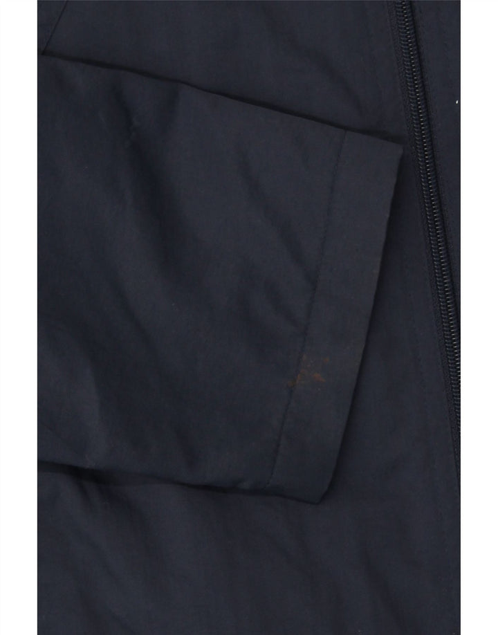 KAPPA Mens Slim Rain Jacket UK 40 Large Navy Blue Polyamide Vintage Kappa and Second-Hand Kappa from Messina Hembry 