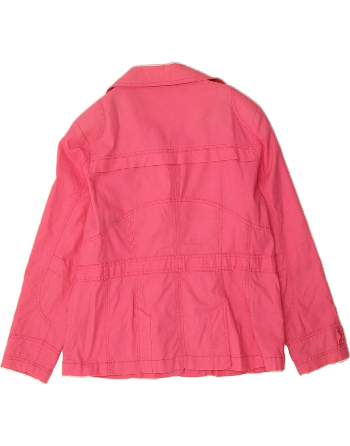 PACO Womens 5 Button Utility Jacket UK 18 XL Pink Cotton Vintage Paco and Second-Hand Paco from Messina Hembry 