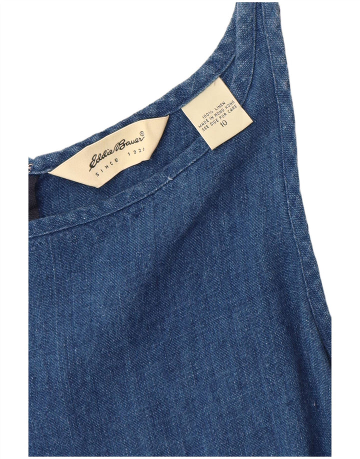EDDIE BAUER Ženska plava plava haljina bez rukava US 10 Large