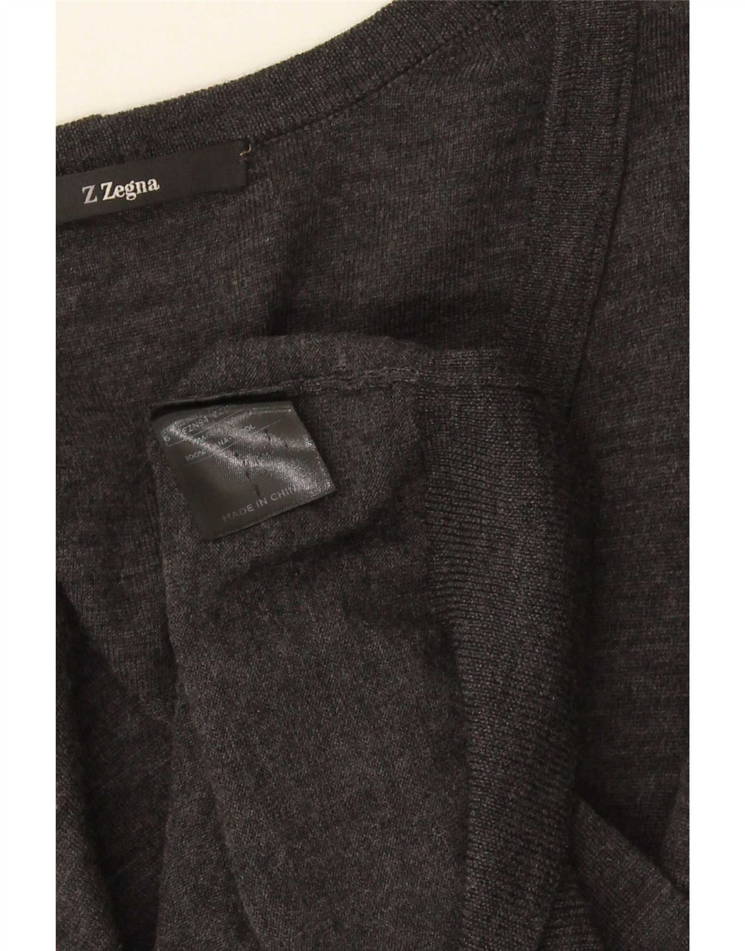 Z ZEGNA ženski kardigan pulover US 6 Srednje siva vuna