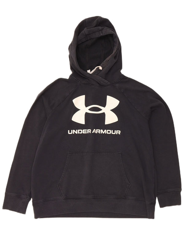 Under Armour Ženska majica s kapuljačom s kapuljačom UK 16 Veliki tamnoplavi pamuk