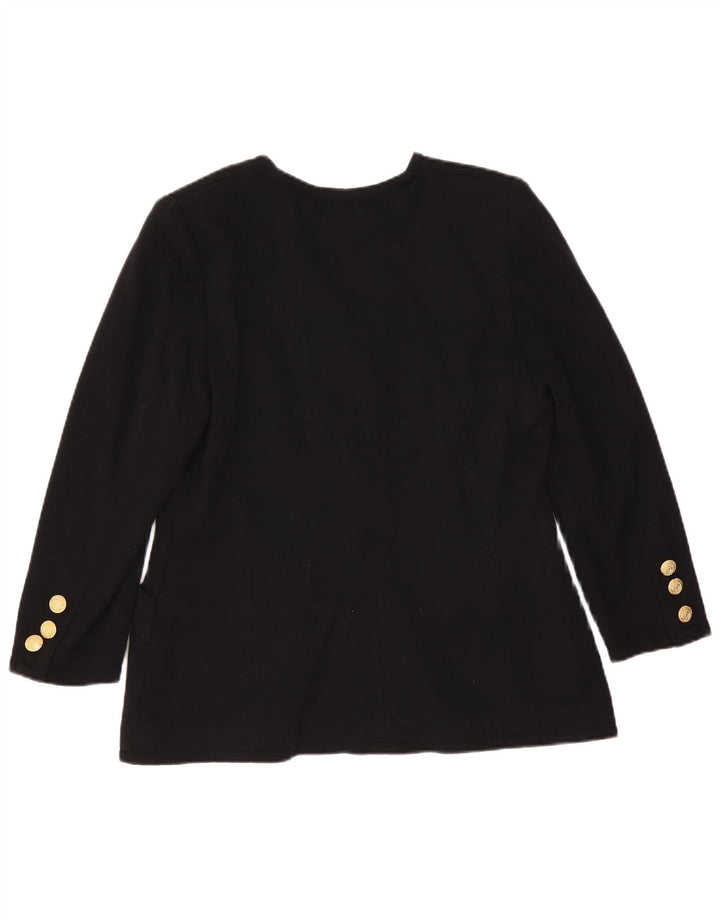 Luisa Spagnoli Ženska jakna s 5 gumba UK 12 srednje crna