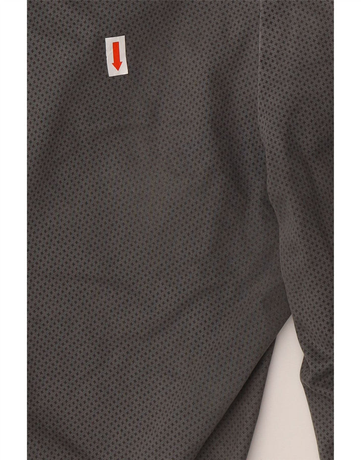 BENETTON Ženske uske chino hlače UK 12 srednje W32 L28 sive točke