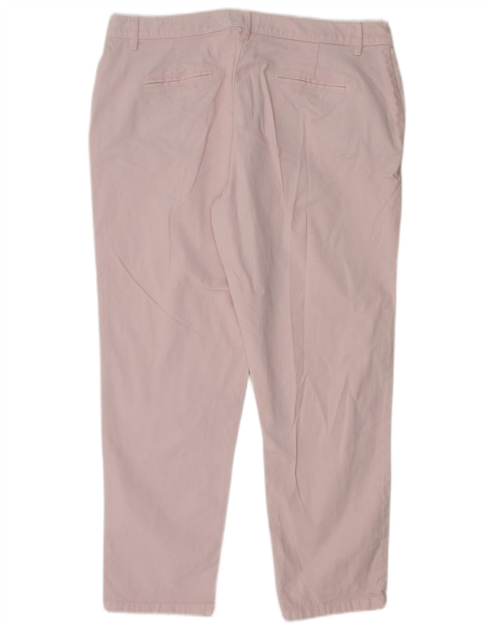 JOULES Ženske sužene chino hlače UK 14 Large W32 L25 Ružičasti pamuk