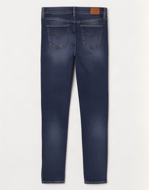 Levi's ženske super uske traperice visokog rasta 720 W28 L30 tamnoplavi pamuk