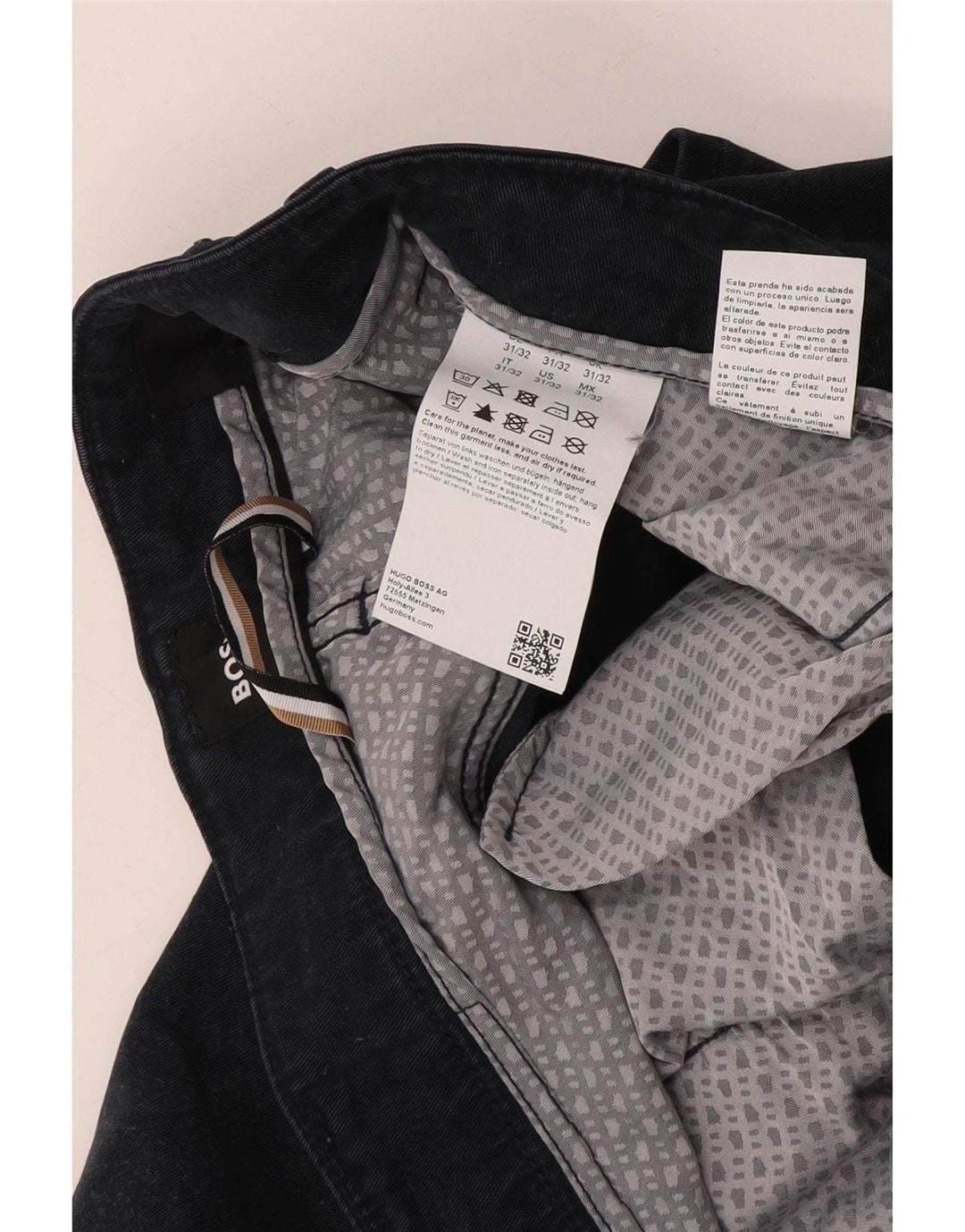 Hugo Boss muške uske traperice W31 L32 tamnoplavi liocel