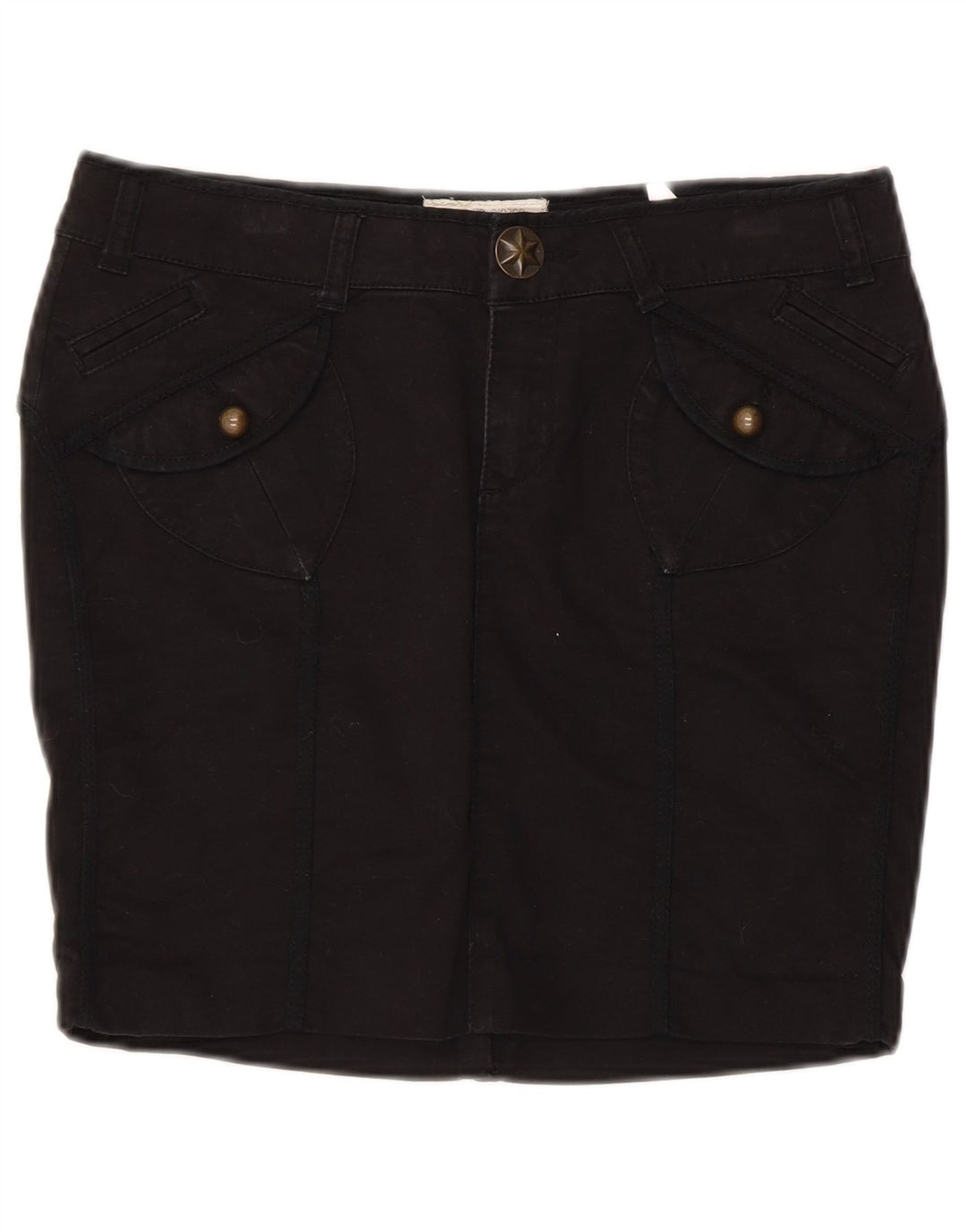 Guess ženska mini suknja W28 Srednje crni pamuk