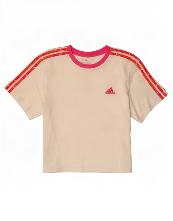 Adidas ženska majica kratkih rukava s grafičkim motivima UK 12/14 Srednje bijeli pamuk