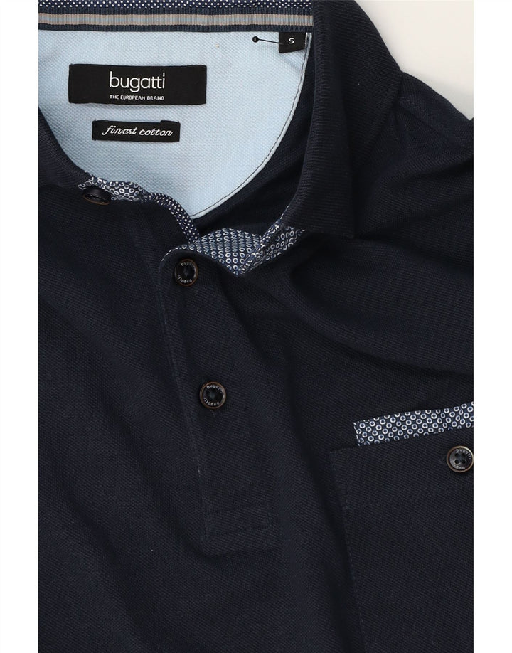 BUGATTI Mens Polo Shirt Small Navy Blue Cotton Vintage Bugatti and Second-Hand Bugatti from Messina Hembry 