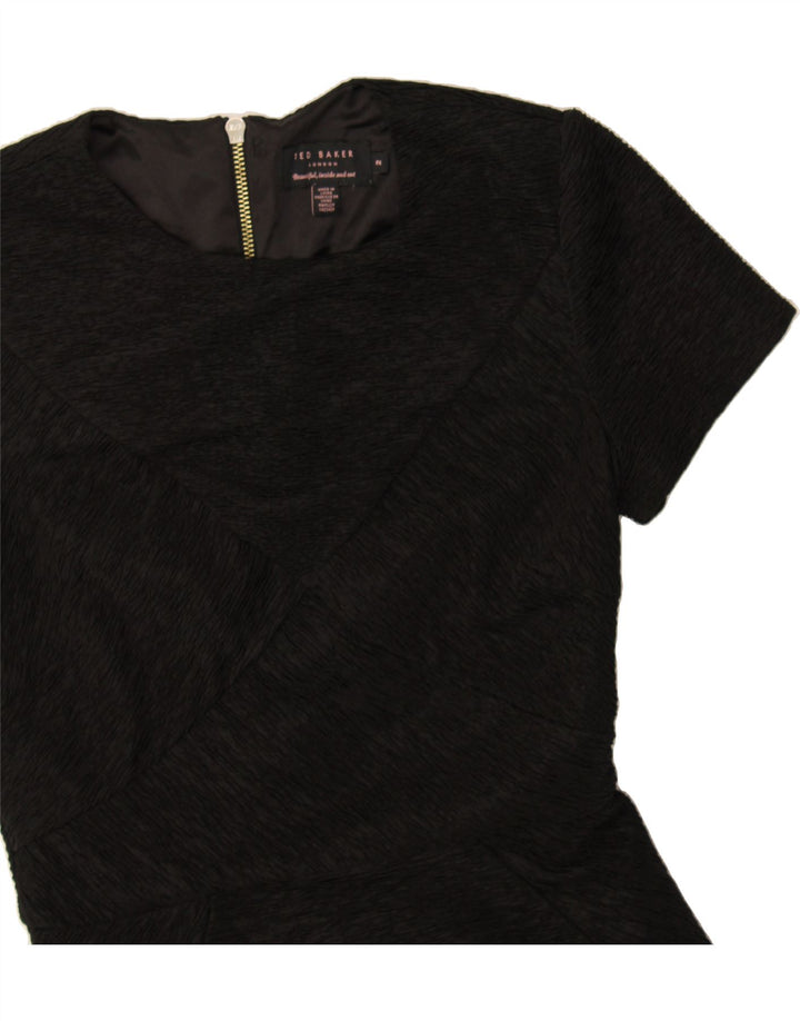 TED BAKER Womens Bodycon Dress Size 2 Small Black Polyester Vintage Ted Baker and Second-Hand Ted Baker from Messina Hembry 