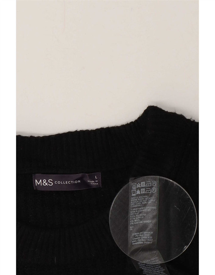 Ženska majica bez rukava Marks & Spencer UK 16 Large Black Polyester