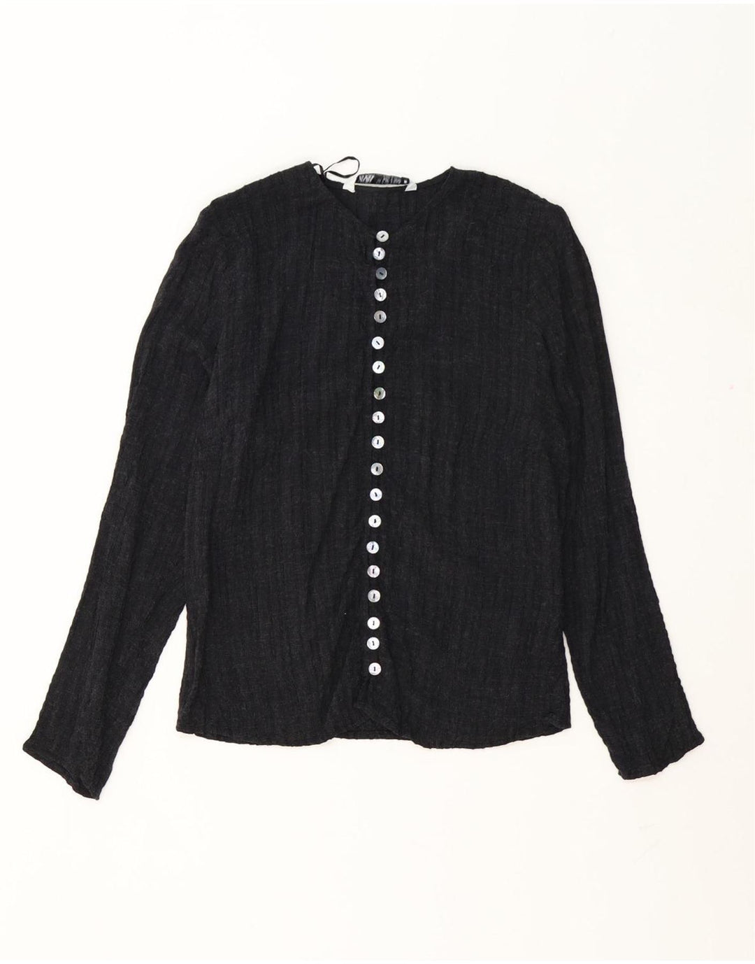 Zara ženska košulja bluza UK 10 Mala siva viskoza