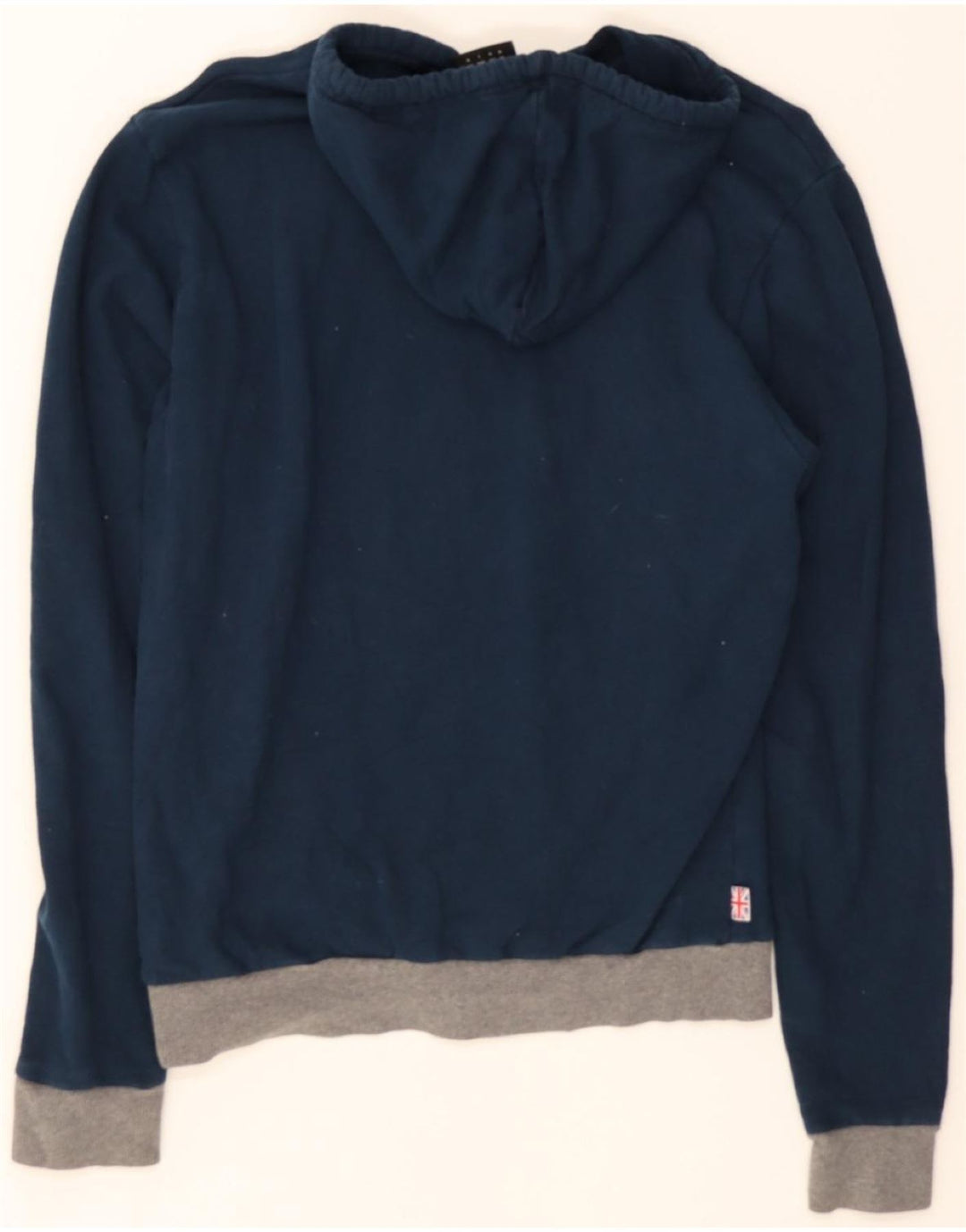 UMBRO Mens Graphic Hoodie Jumper Medium Navy Blue Cotton Vintage Umbro and Second-Hand Umbro from Messina Hembry 