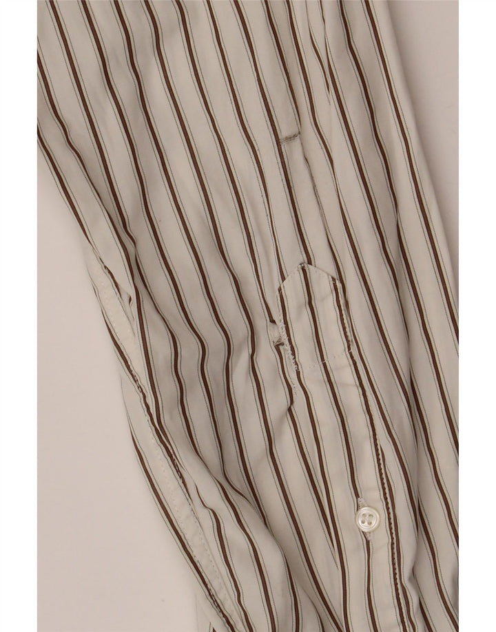 ROSSO MALASPINO muška košulja veličina 43 17 pamuk na velike bijele pruge