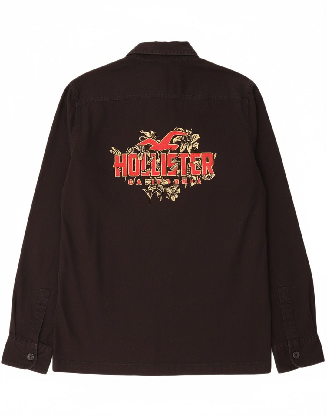 HOLLISTER Mens Graphic Shirt Medium Black Cotton