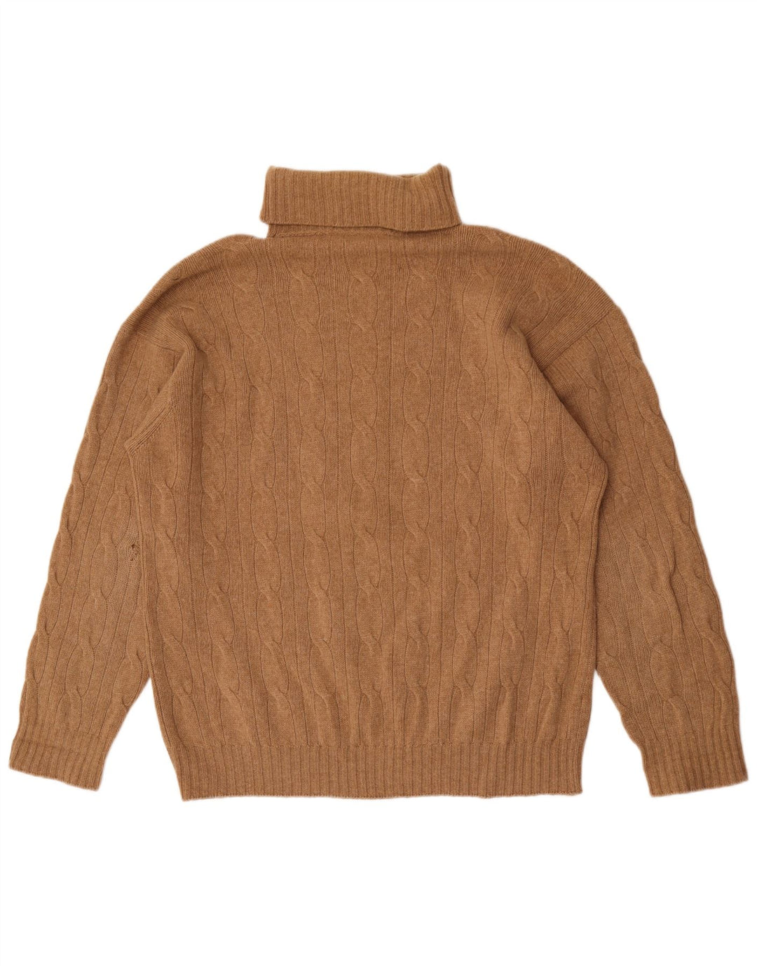 Benetton muški džemper s rol izrezom 2XL smeđi