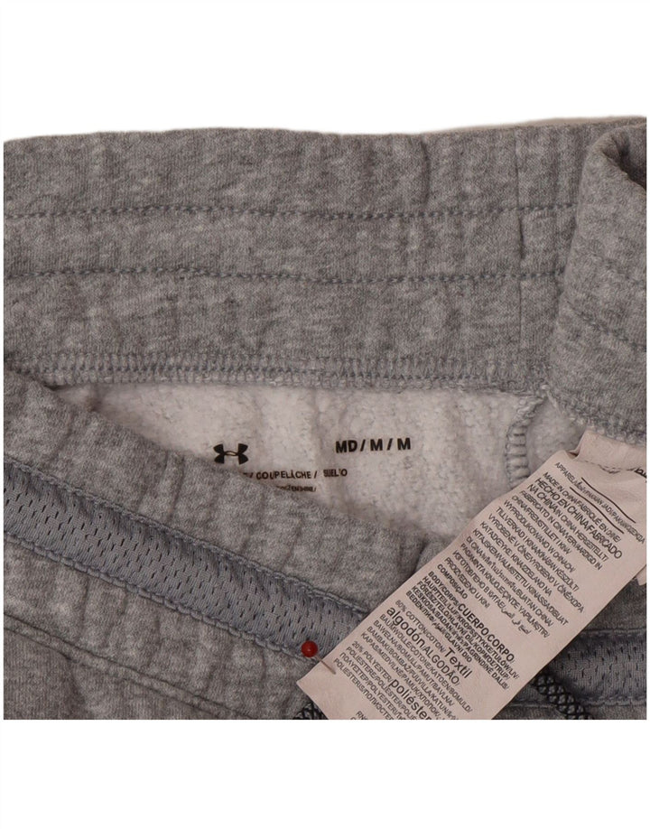UNDER ARMOUR Mens Tracksuit Trousers Joggers Medium  Grey Cotton