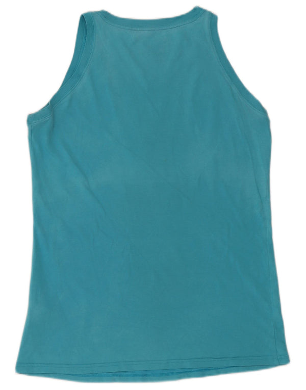 Nike Ženski Dri Fit Graphic Vest Top UK 16/18 Veliki plavi pamuk
