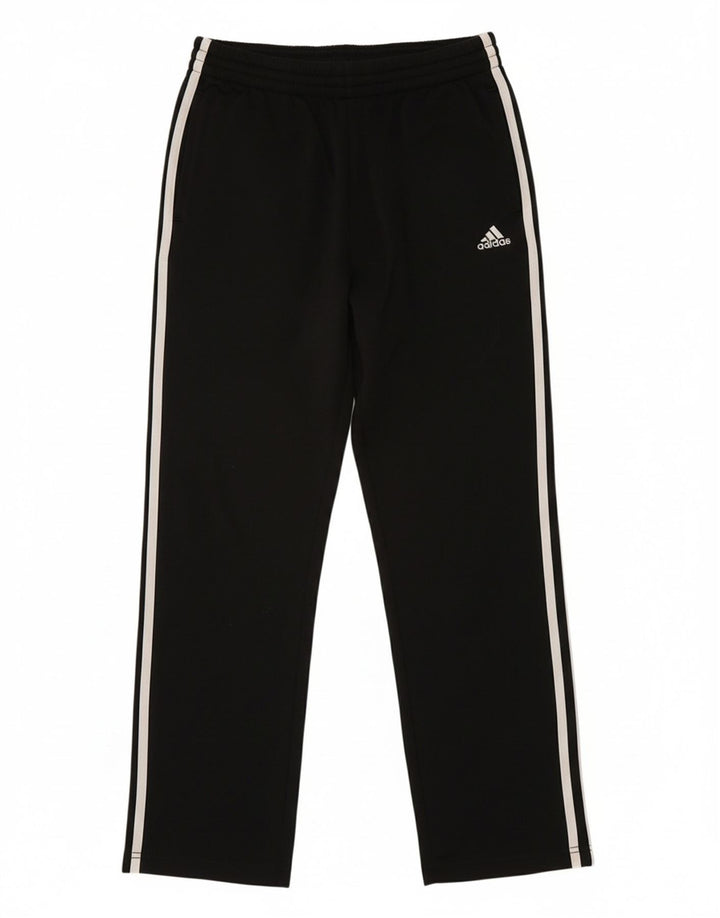 ADIDAS Boys Tracksuit Trousers 13-14 Years  Black Polyester