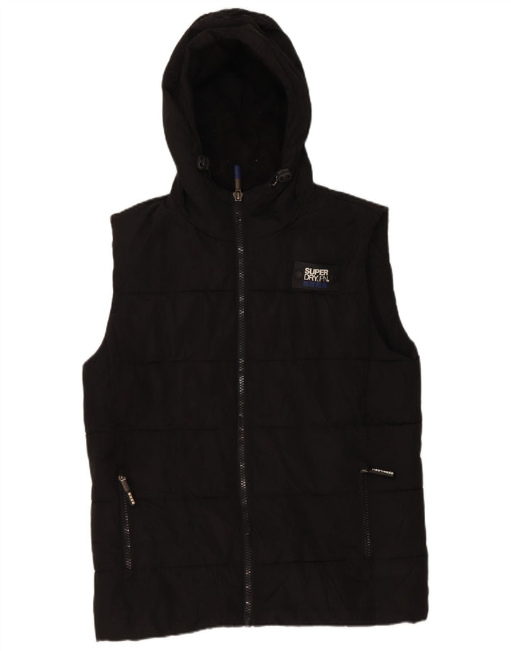 Superdry muška podstavljena jakna s kapuljačom UK 38 Srednji crni poliester
